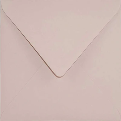 Abbildung von 25 Alt Rosa quadratische Briefkuverts Spitzklappe 153x153 mm 120g Keaykolour Old Rose farbige Briefumschläge Recycling bunte Umschläge quadratisch für Hochzeits Einladungen Danksagungskarten