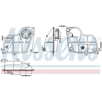 Abbildung von NISSENS 996299 Ausgleichsbehälter AUDI: A4 B5 Saloon, Avant