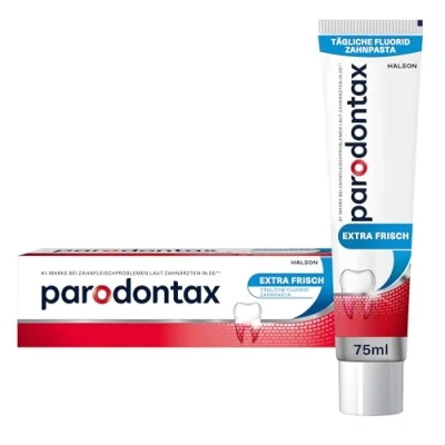 Abbildung von Parodontax Extra Frisch Zahnpasta, 75ml, hilft Zahnfleischbluten zu reduzieren und vorzubeugen