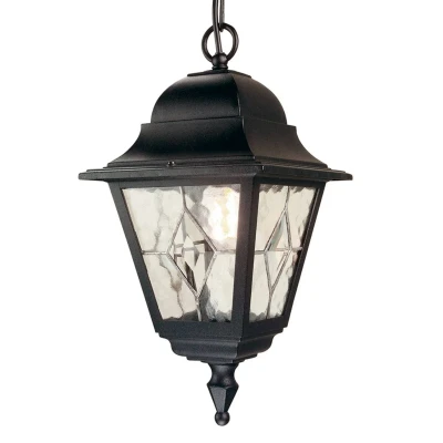 Abbildung von Elstead Lighting NR9 BLK Hängeleuchte Norfolk 1xE27 H:39,5 Ø:18,4