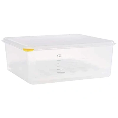 Abbildung von APS 82419 GN 2/3 Eier Box, Aufbewahrungsbox, Vorratsbox aus Kunststoff, mit luftdichtem Deckel, für 4 Lagen à 30 Eier, Lieferung inklusive 8 Lagen, Größe Lage: 28 x cm