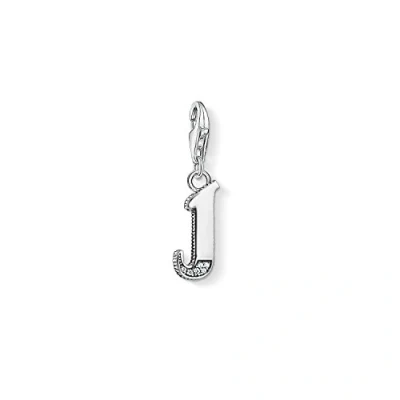Abbildung von Thomas Sabo Damen Charm Anhänger J Buchstabe Club 925 Sterling Silber 1590 643 21