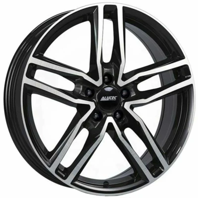 Abbildung von ALUTEC 4 loch 16Zoll 108mm Alufelge Ikenu hyper silber schwarz Horn poliert IKE65645A32 6 Felge