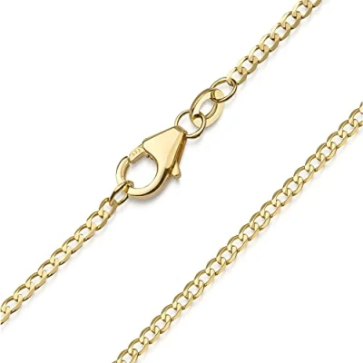 Abbildung von Materia Damen Halskette Gold 333 Panzerkette Gelbgold 1,2g / 1,6mm breit K84 50
