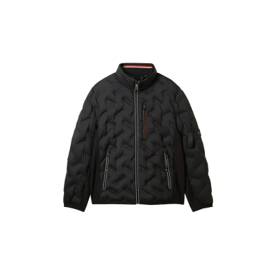 Abbildung von TOM Tailor MIT Abnehmbarer Kapuze Übergangsjacke, Herren, Größe: Medium, Black