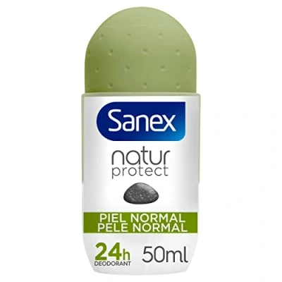Abbildung von Sanex Natur Protect, Deodorant für Männer oder Frauen, Roll On Deodorant, Normalhaut, 50 ml