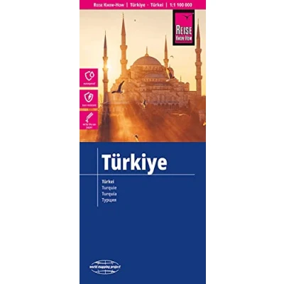 Abbildung von Reise Know How Landkarte Türkei / Türkiye (1:1.100.000): reiß und wasserfest (world mapping project)