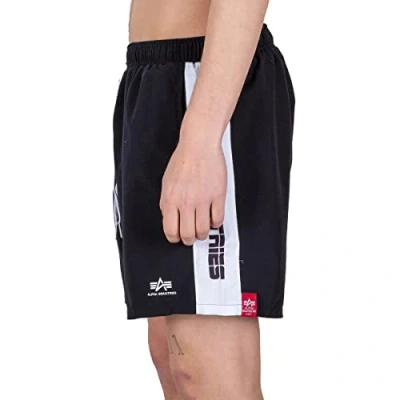 Abbildung von Alpha Industries Shorts »Alpha Men Beachwear Printed Stripe Swim Short«