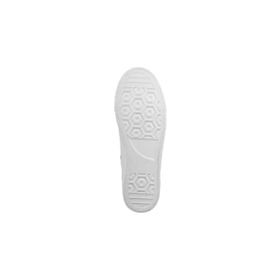 Abbildung von Elara Unisex Sneaker Low top Turnschuh Textil Chunkyrayan 3500 3501 Allwhite 36