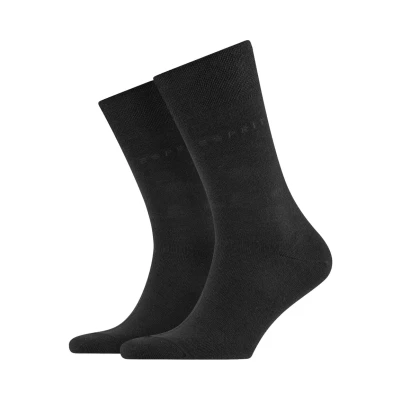 Abbildung von Esprit Basic EASY 2PACK UNI Socken, Herren, Größe: 47 50, Black (3000)