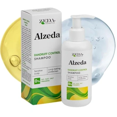 Abbildung von ALZEDA Anti Schuppen shampoo 200ml mit Salicylsäure und Selen Sulfid salicylic acid 100% sulfatfreie Formel Macadamiaöl empfindliche Kopfhaut herren &amp; damen Frei von Parabene