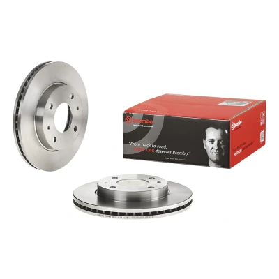 Abbildung von BREMBO 09.A258.10 Bremsscheibe 257 24 4 innenbelüftet HYUNDAI: COUPE