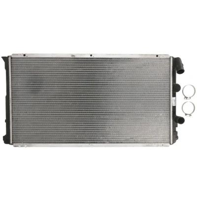 Abbildung von NRF 58213 Kühler, Motorkühlung Aluminium 730 396 34 mit Anbauteilen Kühlrippen gelötet OPEL: Movano A Van, NISSAN: Kubistar Van