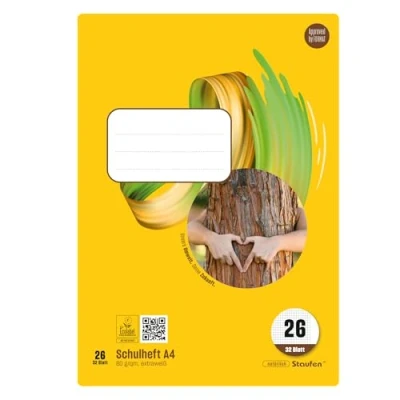 Abbildung von Staufen Style Schulheft 5 Hefte je 32 Blatt, DIN A4, Lineatur 26 (5 mm kariert mit Rand), 80 g/m² Papier