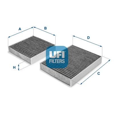 Abbildung von UFI Filters 54.164.00 Innenraumfilter