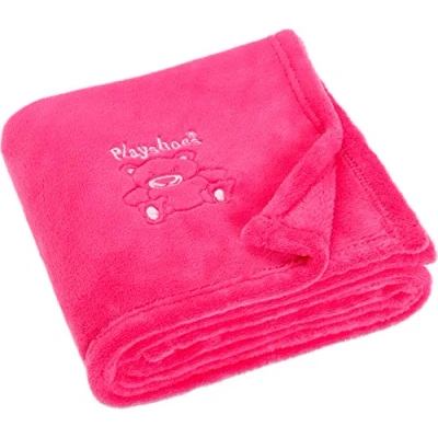 Abbildung von Playshoes Unisex Baby Fleece Decke Bär 301700, 18 Pink, 75 x 100 cm/29.5 Inch 39.4