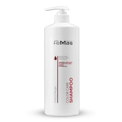 Abbildung von FemMas Color Care Friseur Haarshampoo I Shampoo für geschädigtes, trockenes &amp; gefärbtes Haar feuchtigkeitsspendend langanhaltender Farbglanz Farbshampoo mit Keratin Arginin 1000 ml