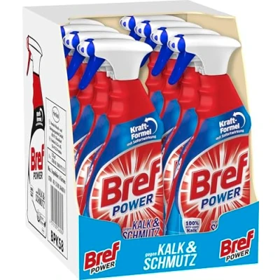 Abbildung von Bref Power gegen Kalk&amp;Schmutz, 8er Pack (8 x 750 ml)
