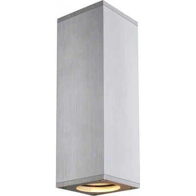 Abbildung von SLV 1000329 THEO UP DOWN QPAR51 Wandleuchte alu gebürstet max. 2x50W