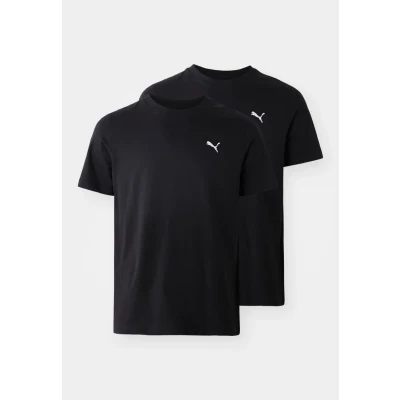 Abbildung von Puma ESS LOGO TEE 2 PACK Tshirt basic, Herren, Größe: Small, Black