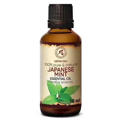 Abbildung von Japanische Minze Öl 50ml Mentha Arvensis für Guten Schlaf Sauna Körperpflege SPA Raumduft Aroma Diffuser Duftlampe Reines und Natürliche JHP Minzöl Japanisches Heilpflanzenöl