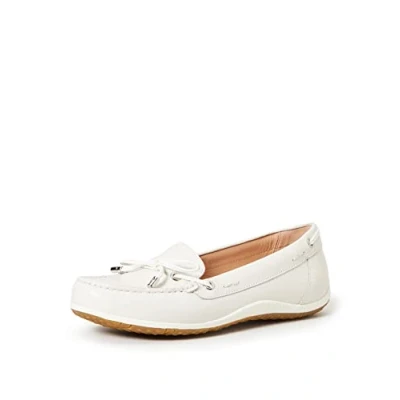 Abbildung von Geox Damen D Vega Moc B Mokassins , Off White 38 EU