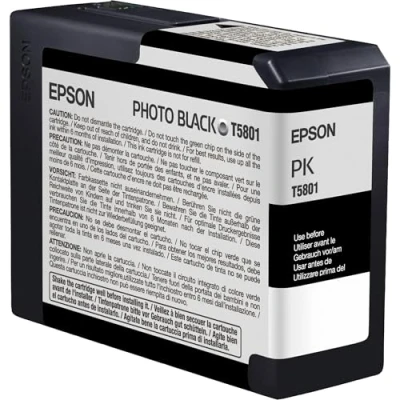 Abbildung von Epson Tintenpatrone Photo schwarz 5801 für Stylus Pro 3800