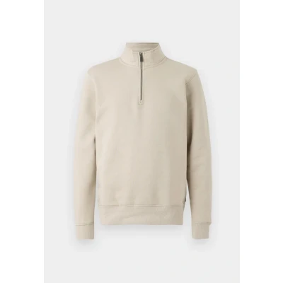 Abbildung von Only &amp; Sons Onsceres LIFE HALF ZIP Sweatshirt, Herren, Größe: Large, Silver lining