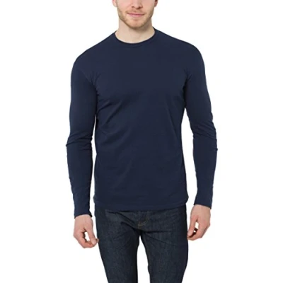 Abbildung von Lower East Herren LE133 Langarmshirt, Dunkelblau (5er Pack), S
