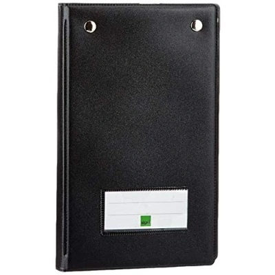 Abbildung von SIGEL KC626 Kassenblockmappe mit 2 Metallklemmen und Stifthalter, für 10x16,5 cm DIN A6, zur sicheren Aufbewahrung von Kassenblocks andere Formulare