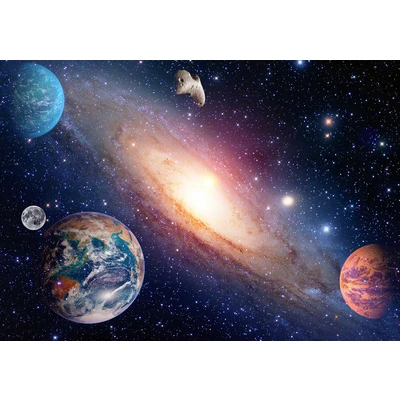 Abbildung von Papermoon Fototapete »PLANETEN GALAXIE WELTALL UNIVERSUM WELTRAUM HIMMEL DEKO«