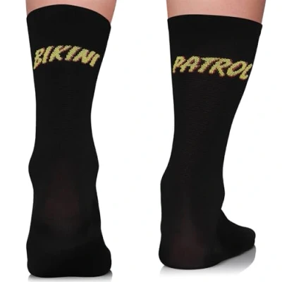 Abbildung von TODO Lustige Rennrad Socken Herren. Schwarz Fahrradsocken mit Motiv, Radsocken Herren Lustig (Bikini Patrol 43 46)