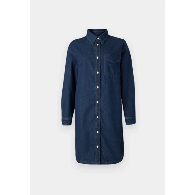 Abbildung von Marc O&#039;Polo Denim Oversized FIT LONG Sleeve Dress Jeanskleid, Damen, Größe: XS, Dark blue