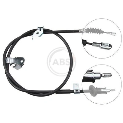 Abbildung von A.B.S. K17268 Handbremsseil 1570 Scheibenbremse für Links /Rechtslenker MITSUBISHI: COLT 6, SMART: Forfour I kfzteile, mister auto, atp autoteile,