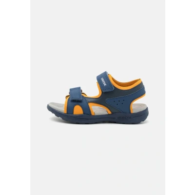 Abbildung von Geox J Vaniett BOY Trekkingsandale für Kinder, Größe: 25, Navy/orange Schuhe