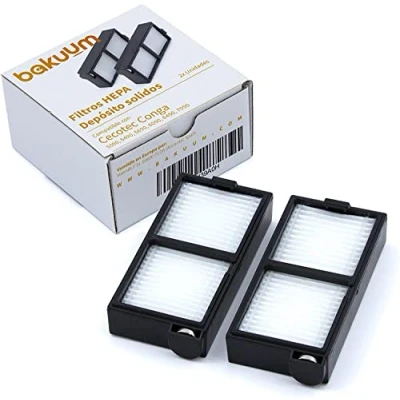 Abbildung von BAKUUM Pack 2 HEPA Filter für Cecotec Conga Serie 5090, 6090 und 7090 Feststoffabscheidung. Roboter Staubsauger.