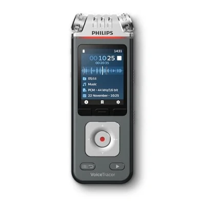 Abbildung von Philips DVT6115 Voice Tracer 8GB Diktiergerät Audiorecorder mit cloudbasierter Spracherkennung Sembly KI