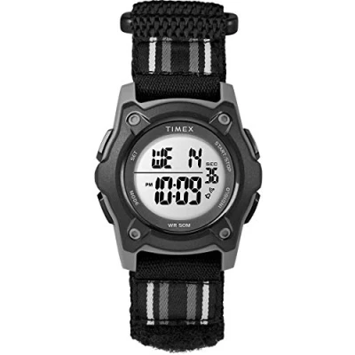 Abbildung von Timex KID&#039;S Double Layer Striped Fabric Strap Watch Unisex Digitaluhr für Kinder, Größe: One Size, Black