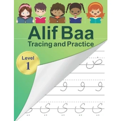 Abbildung von Alif Baa Tracing and Practice: Arabic Alphabet letters Practice Handwriting WorkBook for kids, Preschool, Kindergarten, Beginners Level 1.