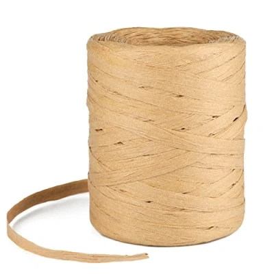Abbildung von G2PLUS 200M Bast Band Naturbast Papierband,Raffia Papierschnur Geschenkband Papier Packschnur für handwerksprojekte,Geschenkverpackung