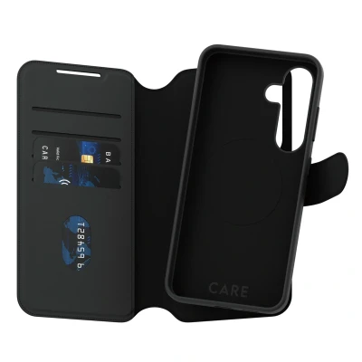 Abbildung von CARE by PanzerGlass Handyhülle »Magnetic QI Tango Two in One Wallet Case für Samsung Galaxy S25«, Backcover, Schutzhülle, Handyschutzhülle, Case, Schutzcase, stoßfest