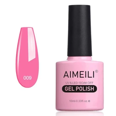 Abbildung von AIMEILI Rosa Gel Nagellack UV LED Gellack ablösbarer 10ml Pretty in Pink (009)