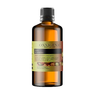 Abbildung von Oxxigena 100% reines Jojobaöl, 500 ml Packung, kaltgepresst, spendet der Haut viel Feuchtigkeit und nährt sie, verleiht dem Haar Glanz, vegan GMO frei