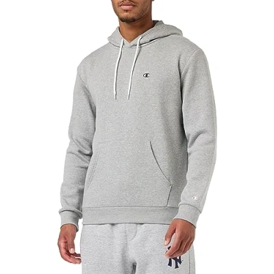 Abbildung von Champion Basic Hooded Kapuzenpullover, Herren, Größe: Large, Grey