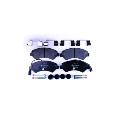 Abbildung von HELLA 8DB 355 019 901 Bremsbelagsatz mit integriertem Verschleißwarnkontakt Bremssattelschrauben Zubehör FIAT: Ducato III Van