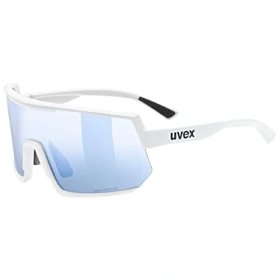 Abbildung von uvex sportstyle 235 V Sportbrille für Damen und Herren selbsttönend beschlagfrei white matt/blue one size
