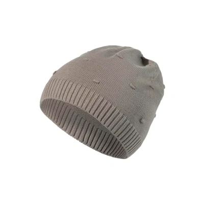 Abbildung von Sterntaler GOTS Strickmütze Punkte Baby Mädchen mit Punkten Kinder Mütze aus Bio Baumwolle leichte perfekt für milde Frühlingstage grau beige, 51