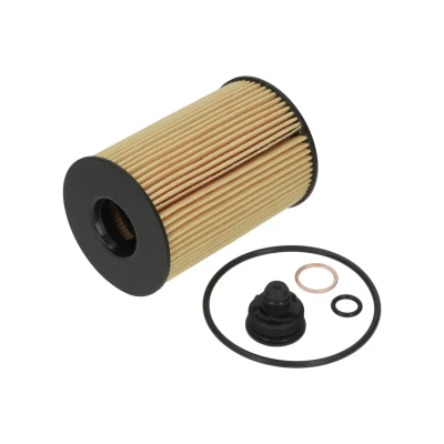Abbildung von FEBI BILSTEIN 188712 Ölfilter mit Dichtring Ölablassschraube, Dichtungen Filtereinsatz BMW: 5 Saloon, 7, X5