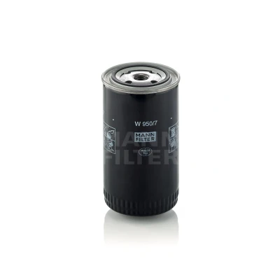 Abbildung von MANN FILTER W 950/7 Ölfilter 3/4 16 UNF mit einem Rücklaufsperrventil Anschraubfilter VOLKSWAGEN: LT 28 35 I Van, Platform / Chassis