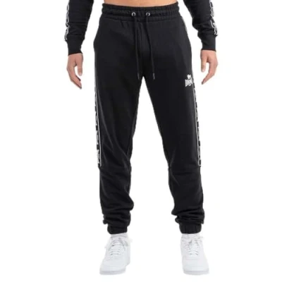 Abbildung von Lonsdale Jogging Normale Passform Grutness Jogginghose, Herren, Größe: 3XL, Black white